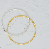 Gold Plated Sterling Silver Bangle