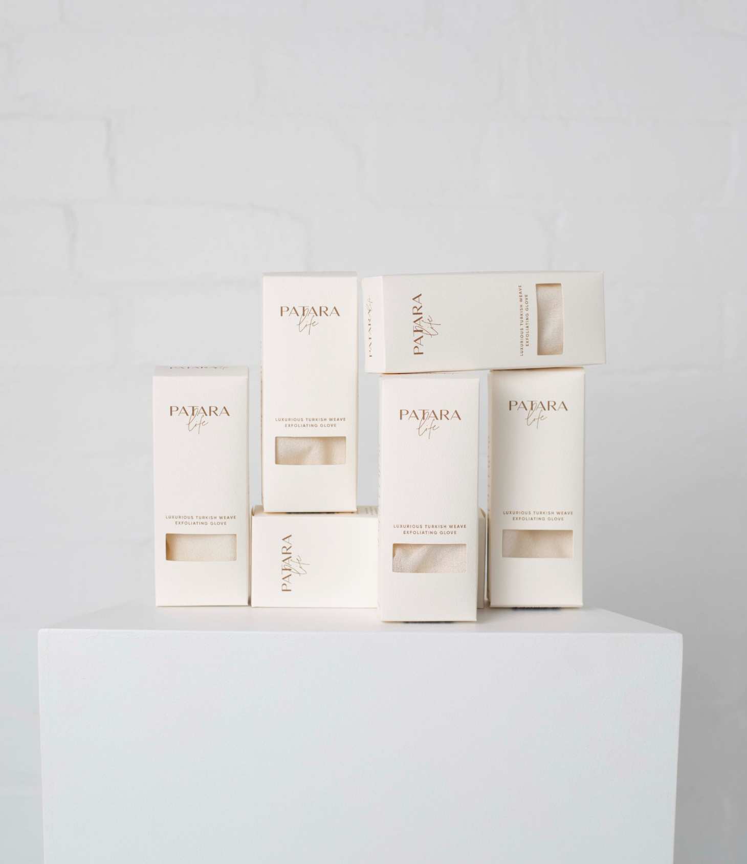 Patara Life Exfoliating Glove In Premium Box on display