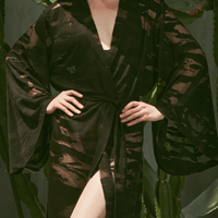 "Lydia" Long Beach Robe Kimono